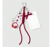 1 nouveau porte-clés à la mode, doux et cool, style universitaire simple et polyvalent, chaîne d'amour en argent, étoile d'amour en résine avec diamant scintillant, sceau de cœur liquide papillon, cas