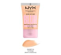 NYX Professional Makeup – Fond de teint Bare With Me – Effet flouté – Soft Beige (06) 30 ml