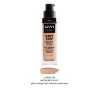 1 NYX Can'T Stop Won'T Full Coverage Foundation " Choisissez Votre 1 Couleur "
