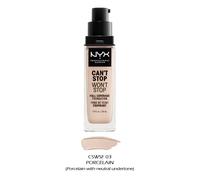 1 NYX Can'T Stop Won'T Full Coverage Foundation " Choisissez Votre 1 Couleur "