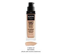 1 NYX Can'T Stop Won'T Full Coverage Foundation " Choisissez Votre 1 Couleur "