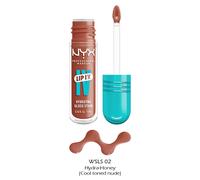 NYX Professional Makeup - Gloss Hydratant Effet Mouillé - Tenue Jusqu'à 12h - Hautement Pigmenté - Fini Brillant - Lip IV Gloss - Teinte : Hydra-Honey