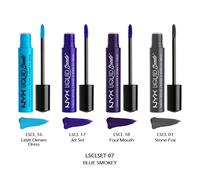 1 NYX Liquide Daim Crème Rouge à Lèvres - Complet Taille Set Lsclset07 - Bleu