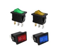 1 or 5 pcs KCd1 red ship type switch copper pin 3 pin 2-gear 6a/10a 250v/125v rocker switch NWPNLXEA(Blau,One Size)