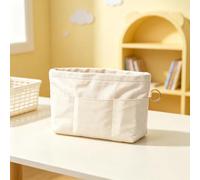 1 organiseur de sac à main, doublure multi-poches en nylon avec fermeture éclair sur le dessus pour sac à dos fourre-tout, messager, beige, 26x10x19cm, Décontracté