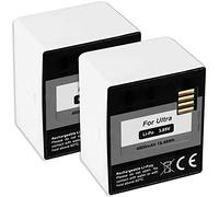 1 ou 2 batteries compatibles avec Arlo Ultra, Arlo Pro 3 [Li-Polymère - 4800 mAh - 3,85 V - Remplace la batterie d'origine VMA5400]