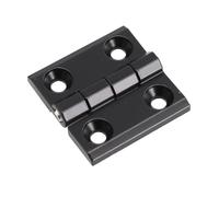 1 Ou 2 Charnières À Paumelle 40/50/60 Mm, Métal Noir, Porte, Armoire, Caisson, Abattant Arrière, Accessoires De Quincaillerie For Abri De Jardin(50x50mm)