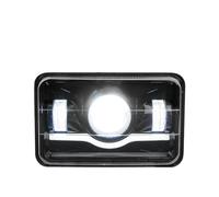 1 Ou 2 Pièces pour Sonde pour Phare pour Mustang De Voiture Assemblage De Phares LED 4x6 Pouces Accessoires De Remplacement DRL Phares Feux(1pcs Black)
