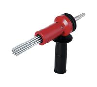 1 outil anti-rouille pour aiguilles, convient à la plupart des marteaux électriques SDS, utilisé pour l'élimination de la rouille et le nettoyage du béton, rouge, 1 pièce