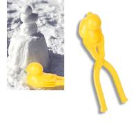 1 outil de fabrication de boules de neige réutilisable en plastique, compagnon amusant en plein air pour les combats de boules de neige, la luge de sable et le ski, pelle à neige multifonction pour