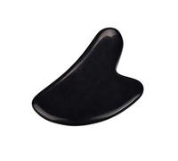 1 outil de massage Gua Sha en obsidienne noire naturelle pour favoriser la circulation sanguine