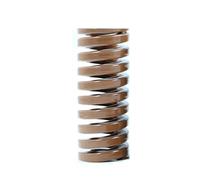 1 outil d'estampage en spirale à ressort comprimé, moule à pression, quincaillerie en acier for maison ou voiture(100mm,OD22mm(ID11mm)-Brown)