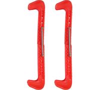1 Paar Plastik Eishockey -Skate -Klingenabdeckungen mit Feder (rot)