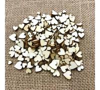 1 pack/100 pièces de cœurs en bois rustiques de tailles mixtes : parfait pour la décoration de mariage DIY, cadeau de la Saint-Valentin et plus encore ! Noël 1 paquet,2 paquets,3 paquets,4 paquets,5 p
