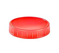 1 Pack Colorful Plastic Regular Mouth Mason Jar Lids with Silicone Rings,Regular Mouth Plastic Mason Jar Lids,Silicone Sealing loop for Kitchen Storage (86mm)
