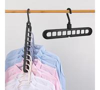 1 Pack de cintres peu encombrants, organisateurs de placard et rangement, cintre robuste en plastique pour chemise et pull, support empilable pliable, essentiel pour dortoir universitaire et