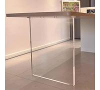 1 pack de table de table en acrylique transparent la jambe de meuble de bricolage moderne pour la maison et la décoration de bureau jambe de bureau transparent pour table ou banc de style simple de 1