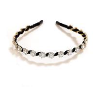 1 Pack Fashion Rhinestone and Crystal Hard Headbands, Non-slip Teeth Hairband for Women, Mode Cristal Brillant Serre Tête Femme, pour Femmes Filles Accessoires de Cheveux de Fête De Mariage