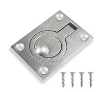 1 Pack Flush Anneau Poignées de Bateau en Acier Inoxydable Tirer Poignée de Bateau de Trappe Armoire Encastré De Levage Anneau De Levage Poignée De Tirage avec Vis De Montage