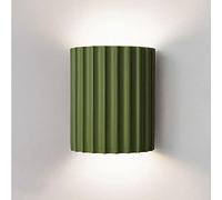 1 Pack G9 Macron Couleur Résine Applique Murale, Half-Cylindre Up Down Wall Light, Couloir Intérieur Corridor Escaliers Salle de Dressage Décor Lampes Murales,(Pas D'Ampoule), JYLSSKUK, vert