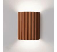 1 Pack G9 Macron Couleur Résine Applique Murale, Half-Cylindre Up Down Wall Light, Couloir Intérieur Corridor Escaliers Salle de Dressage Décor Lampes Murales,(Pas D'Ampoule), JYLSSKUK, Brown