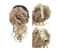 1 Pack Messy Curly Bun Extension Bouclés Ondulés Chignon Synthétique Pièce De Cheveux Griffe Clip for Femmes Pince À Chignon Postiche Cheveux