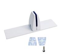 1 Pack Pince de Cloison de Bureau en Forme de T, Support de Pince de Protection Contre les Éternuements en Alliage d'Aluminium avec Base Autoportante pour Cloison de 2-20mm (Blanc)