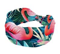 1 Pack Rose Art Flamant Rose 519 Élastique Doux Tissu Antidérapant Bandeau Mode Femme Doux Large et Élégant pour Toutes Les Occasions