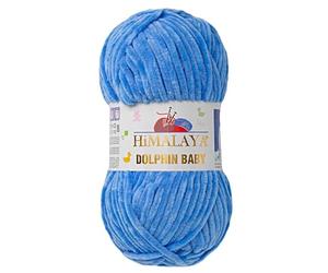1 Pack/Skein Himalaya Dolphin Bébé, Chaque Skein 100 Gr/3,5 oz, 120 m/132 yd, Fil Super Bulky, Fil pour Couverture, Fil Velour, Fil à Tricoter, Fil pour Amigurumi, Fil pour Bébé 80327