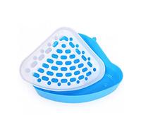 1 Pack Triangle Potty Trainer Corner Litter Litter Box Pan Poteau de Compagnie pour Petit Animal Rabbit Guinée Pig Chinchilla - Couleur aléatoire Potté Pet Potty
