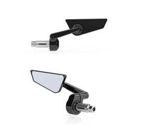 1 Pair 7/8" 22mm Motorcycle Aluminum Bar End Side Rearview Mirror Universal Motorbike Bike Handlebar Rear View Mirrors ，Rétroviseurs Moto