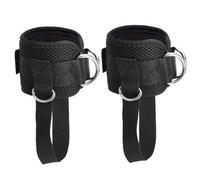 1 Pair Ankle Straps Adjustable D-Ring Ankle Strap for Cable Machine Comfortable Padded Work Out Cuffs for Kickback, Glute Workout, Leg Extension