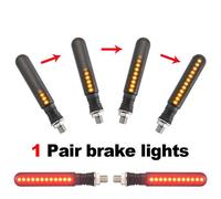 1 Pair Brake Light Clignotants Led Pour Moto, Indicateur Directionnel, Lumière Intermittente, Feu De Stop, Lampe Drl Pour Deux Roues ""Nipseyteko