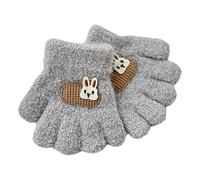 1 Pair Children's Winter Gloves Cartoon Kids Kindergarten Five Finger Mittens Comfortable for Warmth Ful of Durability Polyester Baby Mittens