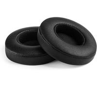 1 Pair Ear Pads Compatible with Beats Solo 2 Solo 3 Wireless Bluetooth Headphones with Protein Leather and Memory Foam (Black)