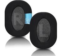 1 Pair Ear Pads Compatible with Logitech G Pro X Headphones with Noise Cancelling Memory Foam and Soft Velvet Fabric Cutlery (Black) (Cooling Gel)