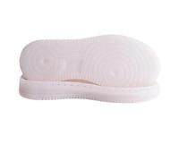 1 Pair Hand-knitted Hook Line Soles Anti-kick Soft Rubber Soles Anti-slip Wearproof Shoe Repair Replacement(White,40)