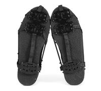 1 Pair M L 24 Teeth Anti-Slip Ice Grips Gripper Shoes Boot Hiking Ice Climbing Shoe Spikes Climbing Chain Crampons Shoes Cover(41-45)