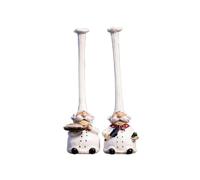 1 Pair of American Village Retro Top Hat Chef Plastic Decoration Kitchen Restaurant Home Decoration