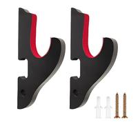 1 Pair Porte Katana Mural Rembourré pour Fête des pères, Support Katana Mural Muraux en Bois avec Rembourrage, Weapon Rack, pour Demon Slayer Sabre Wakizashi Tanto Samurai Sword Rapier Light Saber