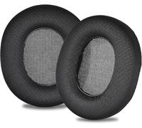 1 Pair Replacement Ear Pads for SteelSeries Arctis 1 Arctis 3 Arctis 5 Arctis 7 Arctis 9X Arctis Pro with Memory Foam & Protein Leather (Black)