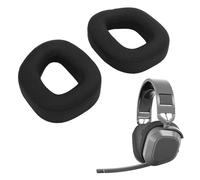 1 Pair Soft Replacement Ear Pads, Thick Memory Foam Headphone Covers Breathable Fabric Cushion Pads Sound Isolation Headset Ear Cushions for Gaming and Daily Music Use
