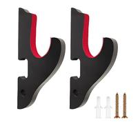 1 Pair Support Mural de Katana, Support Katana Mural Muraux en Bois avec Rembourrage, Weapon Rack, pour Demon Slayer Sabre Wakizashi Tanto Samurai Sword Rapier Light Saber Cosplay Présentoir Épée Déco