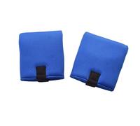 1 Pair Wheelchair Footrest Covers - Blue Sponge Mesh 18x20x4cm Non Slip Pedal Protector - Soft Leg Pad For Elderly - Prevents Scratches On Feet & Footplate