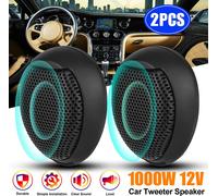 1 paire 1000w Universal Car Dome Tweeter Waterproof Rust-proof Super Power High Noise Reduction Hifi-level Audio Frequency Speaker Black