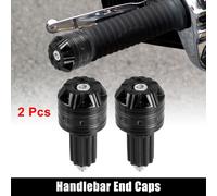 1 Paire 18mm Guidon Embout Bouchons Bouchon Barre Embout pour Moto Noir