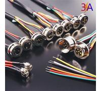 1 paire 2/3/4/5/6 broches étanche haute courant aimant ressort d'aspiration Pogo broche mâle femelle sonde DC puissance charge connecteur magnétique 12.0MM 4P Header