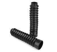 1 Paire/2 Pcs Moto Fourche Avant Cache Poussière WY125.GN125 Universel Couverture en Caoutchouc Bottes Protecteur Noir-Soufflet De