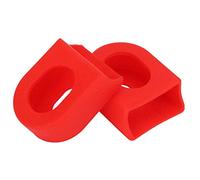 1 Paire 2 pièces vélo manivelle Protecteur manivelle Bras de Protection Couverture Souple Manches Bottes VTT VTT pédalier Casquettes(Rouge)