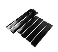 1 Paire 2M pour Benz Jupes Latérales Universelles Extension Panneaux À Bascule Séparateurs Lèvres ABS Voiture Extérieur Jupes Latérales Diffuseur À Bascule(B-Model Black)